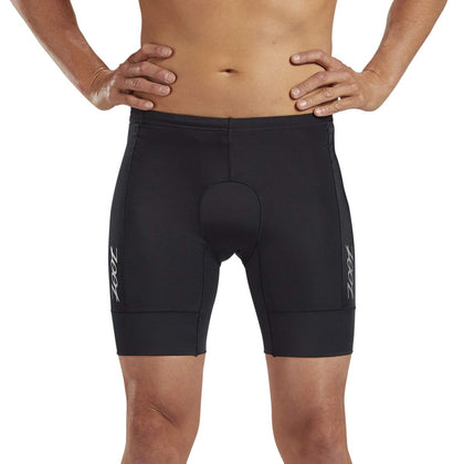 Zoot Mens Core 7-Inch Tri Shorts - Mens Performance Triathlon Shorts with 7in Inseam, Drawstring Closure, and Hip Pockets (Black, Large)