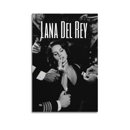 SSJS Lana Del Rey Poster Decorative Painting Canvas Wall Posters And Art Picture Print Modern Family Bedroom Decor Posters 12x18inch(30x45cm)