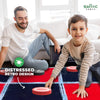 SWOOC Games - 2-in-1 Vintage Giant Checkers & Tic Tac Toe Game with Mat (4ft x 4ft) - 100% Machine-Washable Canvas with 5