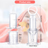 3 Pieces Baby Oral Feeding Syringe Baby Feeder Dispenser Syringe Dropper Feeder Infant Feeding Utensils with Nipple Pacifier for Feeding Medicine Water Juice Suitable for Infants Newborns (White)