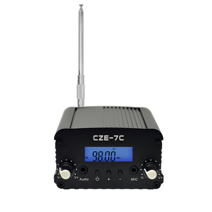 MaxDare 7W/1W FM Transmitter for Church Parking Lot - FCC Certified Long Range Stereo Mini Radio Station for Drive-in Movie, Fireworks Show, and Outdoor Events
