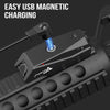 Votatu P4L-G Picatinny Laser Sight for Rifle, Tactical Green Laser Beam with Strobe Function, USB Magnetic Rechargeable