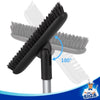 MR.SIGA Heavy Duty Grout Scrub Brush with Long Handle, Shower Floor Scrubber for Cleaning, Tile Scrub Brush with Stiff Bristles