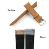 Onthelevel Suede Watch Strap-18mm 19mm 20mm 22mm 24mm Suede Leather with Black Leather Back Watch Band for Men or Women
