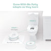Frida Baby All-in-One Potty Kit Includes Grow-With-Me Potty, Toilet Topper, Toilet Step Stool, Sink Step Stool, Cleanup Essentials, and Professional Potty Guide