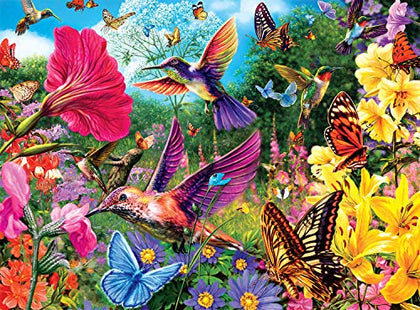 Buffalo Games Hummingbird Garden Jigsaw Puzzle from The Vivid Collection, 1000 Piece