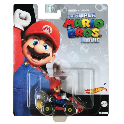 Hot Wheels Super Mario Bros. Theatrical Movie Mario Kart Diecast Vehicle (HKD42)