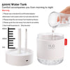 Portable Mini Humidifier, 500ml Small Cool Mist Humidifier, USB Personal Desktop Humidifier for Baby Bedroom Travel Office Home, Auto Shut-Off, 2 Mist Modes, Super Quiet, White