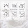 Baby Muslin Burp Cloths Dinosaur Burping Rags Super Soft Face Towel 100% Organic Cotton 20x10 Inches,5 Pack White