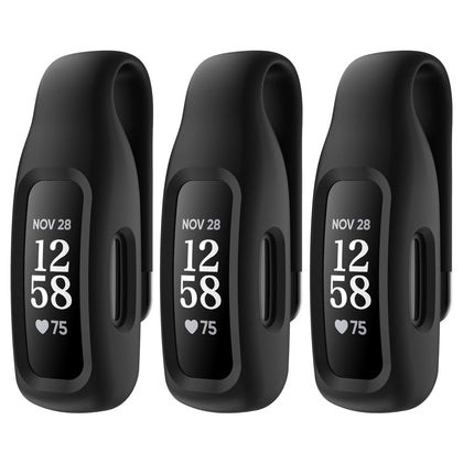 EEweca 3-Pack Clip Case Accessory for Fitbit Inspire 3/Inspire 2, Black+Black+Black (not for Inspire, Inspire hr, ace 2)