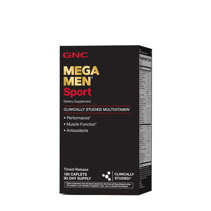 GNC Mega Men Sport Multivitamin | Performance, Muscle Function, and General Health | 180 Count