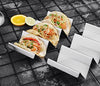 ARTTHOME. Taco Holders 4 Packs - Stainless Steel Taco Stand Rack Tray Style, Oven Safe for Baking, Dishwasher and Grill Safe