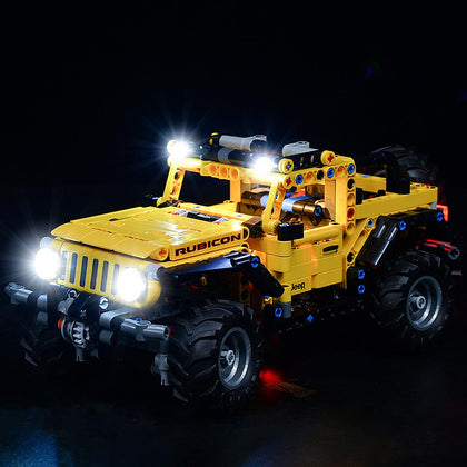 Light Set for Technic Jeep Wrangler Building Blocks Model - Led Light kit Compatible with Lego 42122(NOT Included The Model) (Classic Version)