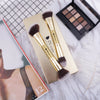 DUcare Makeup Brushes Duo End Foundation Powder Buffer and Contour Brush Synthetic Cosmetic Tools 2Pcs
