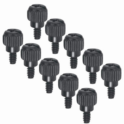 10 x Computer Case Thumbscrews (6-32 Thread) PC Computer Case Fastener Thumb Screws,for Cover/Power Supply/PCI Slots/Hard Drives