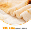 CASOFU Burritos Tortilla Throw Blanket, Double Sided Giant Flour Novelty Throw for Your Family, 285 GSM Soft and Comfortable Flannel Taco Blanket.(Beige, 71 inches)