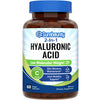 Surebounty Hyaluronic Acid, Sodium Hyaluronate + Vitamin C, Highly Purified and Bioavailable, Skin Hydration, Joints Lubrication and Antioxidant, 60 Vegan Caps