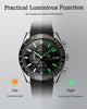 BY BENYAR Watch for Men Analog Quartz Chronograph Waterproof Luminous Designer Mens Wrist Watches Business Work Sport Casual Dress Watch with Silicone Strap Elegant Unique Gifts for Men
