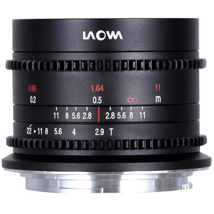 Venus Laowa 9mm T2.9 Zero-D Cine Lens for Canon RF, Black