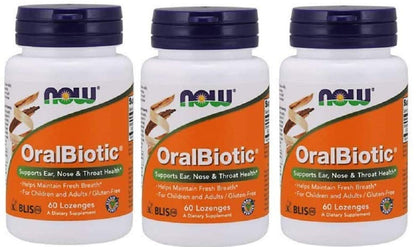 NOW Foods - Oralbiotic Blis K12(R) 60 Loz (Pack of 3)