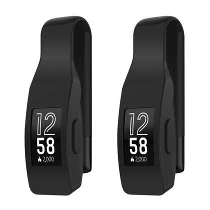 EEweca 2-Pack Clip for Fitbit Inspire or Inspire HR Holder Accessory, Black (not for inspire 2)