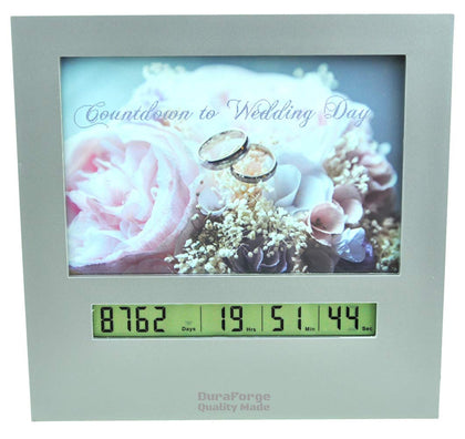 Wedding Countdown Clock with Large Digital Display Day Timer is Also a 4x6 Picture Frame Use it as a Reusable Advent Calendar or Count Down to New Baby, Honeymoon Vacation Xmas Retirement