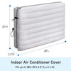 FORSPARK Indoor Air Conditioner Cover, AC Covers for Inside with Free Drawstring, 28 x 20 x 3.5 inches (L x H x D) - White