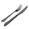 Matte Black Silverware Set, 20-Piece Stainless Steel Flatware Set Service for 4, Satin Finish Tableware Cutlery Set for Home and Restaurant, Dishwasher Safe