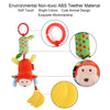 HAHA Baby Toys for 0 3 6 9 to 12 Months, Soft Hanging Crinkle Squeaky Sensory Learning Toy Infant Newborn Stroller Car Seat Crib Travel Activity Plush Animal Wind Chime with Teether for Boys Girls