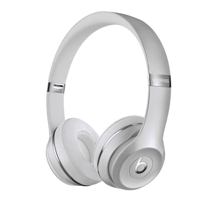 Beats Solo3 Wireless On-Ear Headphones - Apple W1 Headphone Chip, Class 1 Bluetooth, 40 Hours of Listening Time, Built-in Microphone - Silver (Latest Model)