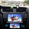 2023 Newest 7 Inch Double Din Car Stereo for Wireless Carplay&Android Auto with Voice Control,Car Radio with HD Touch Screen Bluetooth5.2, AM/FM/Mirror Link/Backup Camera/SWC/AUX/MIC/QC3.0/DSP