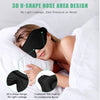 Eye Mask for Sleeping, 2 Pack 3D Contoured Sleep Eye Mask with Adjustable Strap, BeeVines Molded Night Eye Sleep Mask for Lash Extensions, Eye Shade Cover for Traveling Yoga Nap