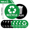 8 Pack Recycle Sticker for Trash Can,Sukh Large Sign Garbage Recycling Sticker Reuse Recycle Vinyl Perfect for Kitchen Necessity Home Essentials,Home, Office,Bars,Recycling Stickers For Trash Can