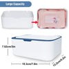 2 Pack Baby Wipes Dispenser, Wipe Holder with Lids Diaper Wipes Case for Bathroom Refillable Wipe Container with Sealing Design, Flushable Bathroom Storage Case Box