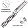 Niziruoup Stainless Steel Watch Band Quick Release 16mm 18mm 20mm 22mm Universal Classic Premium Brushed Metal Watch Strap Smartwatch Replacement Band Men Women fit Most Traditional Watches