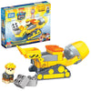 MEGA BLOKS PAW Patrol Toddler Building Blocks Toy Car, Rubble's City Construction Truck with 17 Pieces, 1 Figure, for Kids Age 3+ Years