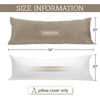StangH Camel Beige Body Pillow Cover, Super Soft Velvet Pillow Case 20 x 54 Pregnancy Body Pillow Nursery Baby Protect Bed Pillowcase Couch Pillow, 20 x 54-inch, 1 Piece