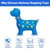 HotMax Bouncy Horse, Dinosaur Hopper Toys for Kids, Inflatable Ride on Bouncy Animals Toys for Toddlers, Jumping Horse for Baby Birthday Gift for Boy or Girl 18 Months 2-4 Year Old (Blue)