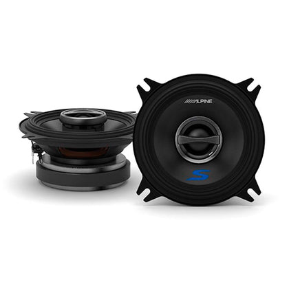 Alpine S-S40 S-Series 4-inch Coaxial 2-Way Speakers (Pair) - Contains 4x6 Adapter Plate