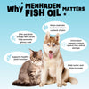 Dinovite SuprOmega Fish Oil for Dogs & Cats - Vitamin E & Omega 3 Meal Topper - Skin & Coat Health for Dogs & Cats - 8 oz