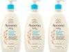 Aveeno Baby Daily Moisture Gentle Bath Wash & Shampoo with Natural Oat Extract, Hypoallergenic, Tear-Free & Paraben-Free Formula For Sensitive Hair & Skin, Lightly Scented, 18 Fl Oz (Pack of 3)