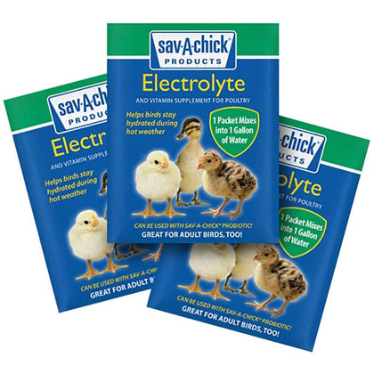 Sav-A-Chick 9 Pack of Electrolyte and Vitamin Supplement Strip for Poultry , Birds, Chickens, Ducks, Turkeys