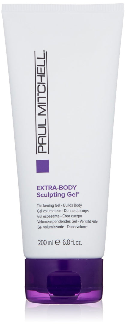 Paul Mitchell Extra-Body Sculpting Gel, Thickens + Builds Body, For Fine Hair, 6.8 Fl Oz