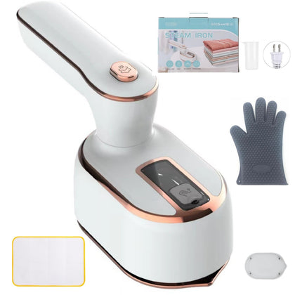KuangMEIX Upgraded Portable Travel Mini Steamer Iron for Clothes with 1000W Power Quick-Heating Handheld Iron Steam with 180° Rotatable Dry and Wet Ironing for Home Travel gift White