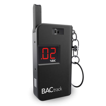 BACtrack Keychain Breathalyzer (Black) | Ultra-Portable Pocket Keyring Alcohol Tester for Personal Use