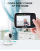 Kidsneed Video Baby Monitor with Camera and Audio, Remote Control Pan& Tilt &Zoom Camera, Two-Way Audio, 720p Night Vision, VOX Mode?Temperature Monitoring, Lullabies, 960ft Long Range