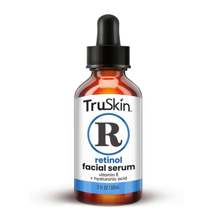 TruSkin Retinol Serum for Face - Gentle Anti-Aging Serum with Retinol, Hyaluronic Acid, and Vitamin E for A More Youthful Feel - Skin Care Made to Improve Fine Lines, Wrinkles and Skin Tone, 2 fl oz