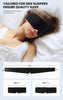 BLSSNZ Sleep Masks for Women Man,Light Blocking Sleep Mask for Side Sleeper,Soft Dual-Sided All-Season Eye Mask for Sleeping,Blindfold with Adjustable Velcro for Travel,Nap,Yoga,Black