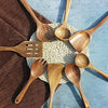 Wooden Spoons for Cooking,Nonstick Kitchen Utensil Set, Non Scratch Natural Teak Wooden Utensils for Cooking(Teak 8 Pack)