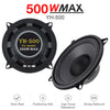 DriSentri 2 Pieces 5 Inch 500W 2-Way Car HiFi Coaxial Speaker Vehicle Door Auto Audio Music Stereo Full Range Frequency Speakers